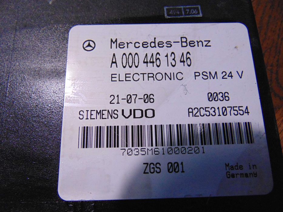 Sterownik VDO Mercedes Econic  06r