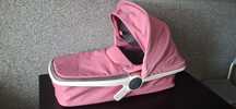 Greentom carrycot gondola tapicerka różowa pink,  rama owalna