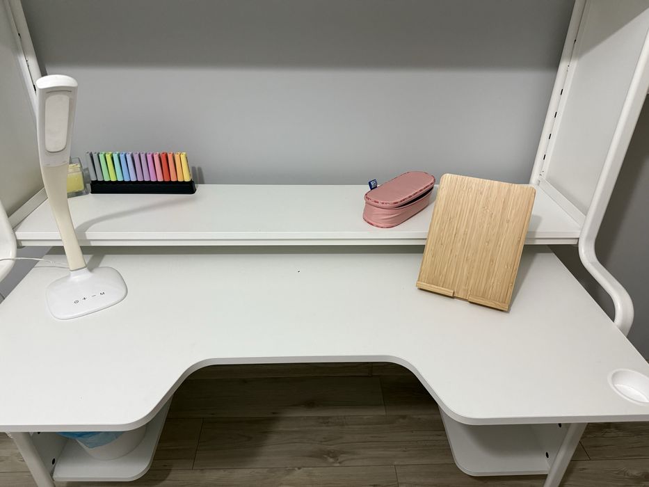 Biurko gamingowe białe Ikea