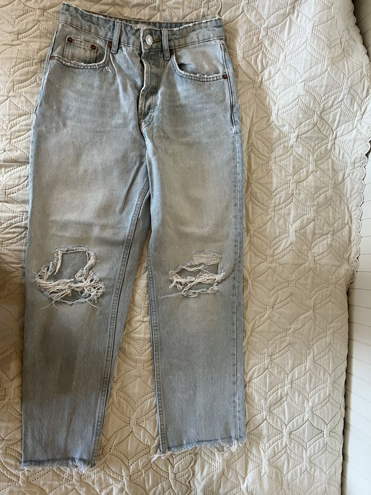 Zara джинси голубі