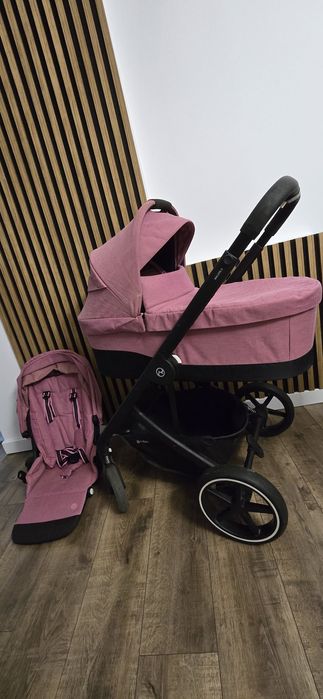 Wózek, Spacerówka 2w1 Cybex Balios S Lux Różowy Gondola