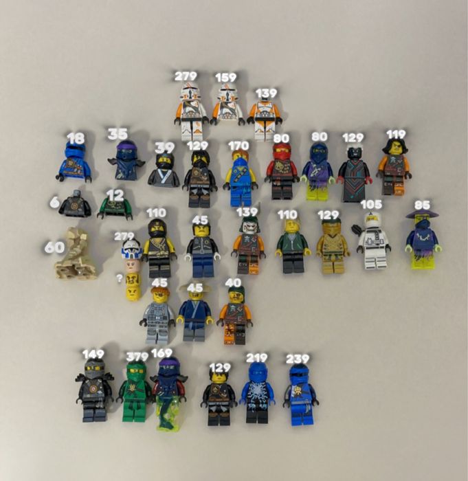 Лего минифигурки ninjago, star wars