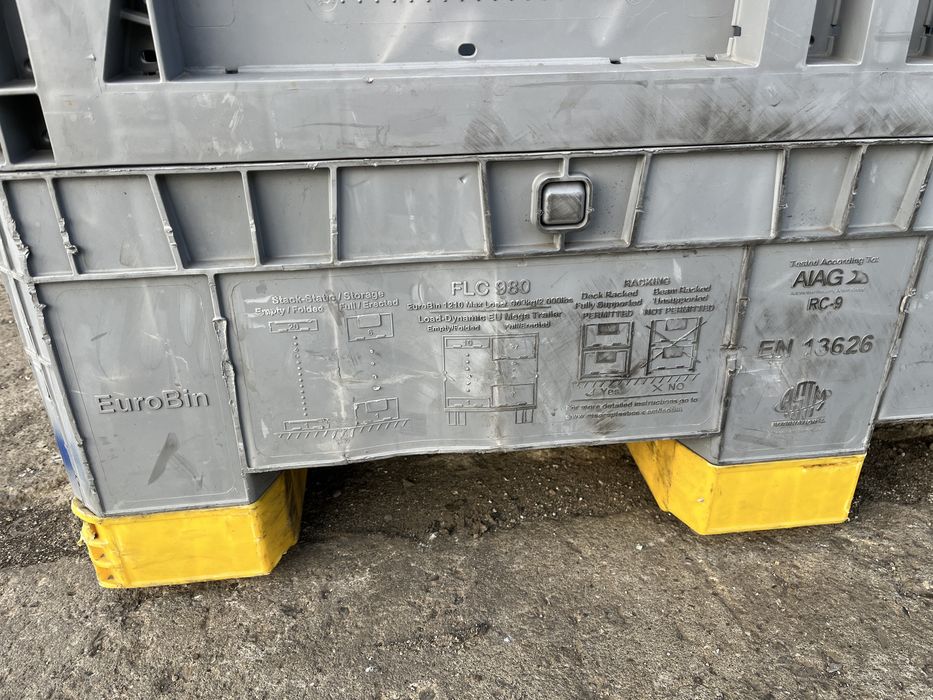 skrzyniopaleta pojemnik kontener plastikowy składany