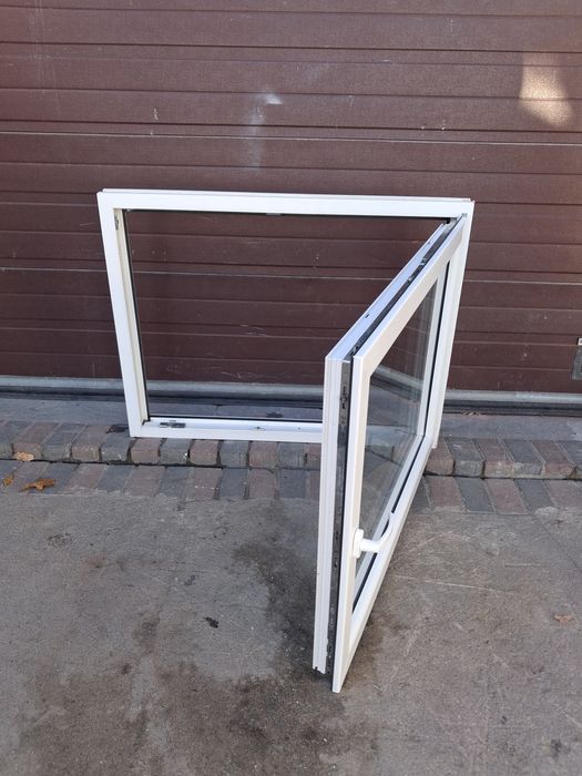 Okna poziome 115x89 pcv plastikowe białe okno używane DOWÓZ CAŁY KRAJ