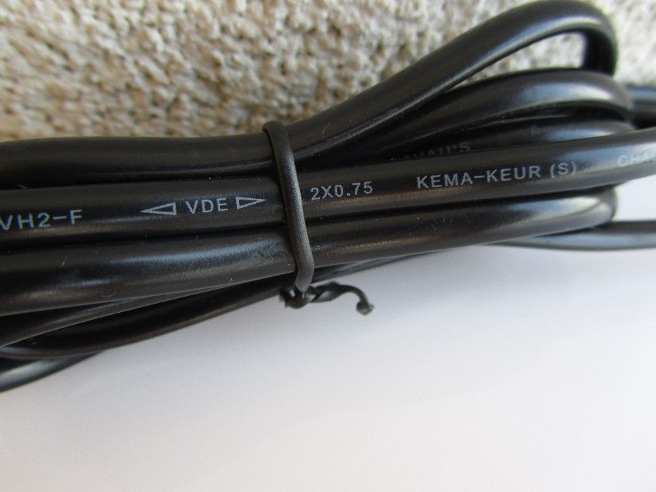 Kabel przewód elektryczny 2 x 0.75mm2 długość 1,7 m