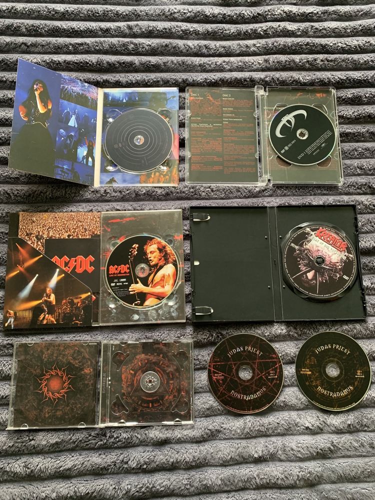 Фирменные DVD CD диски AC/DC, Judas Priest,Kreator,Within Temptation