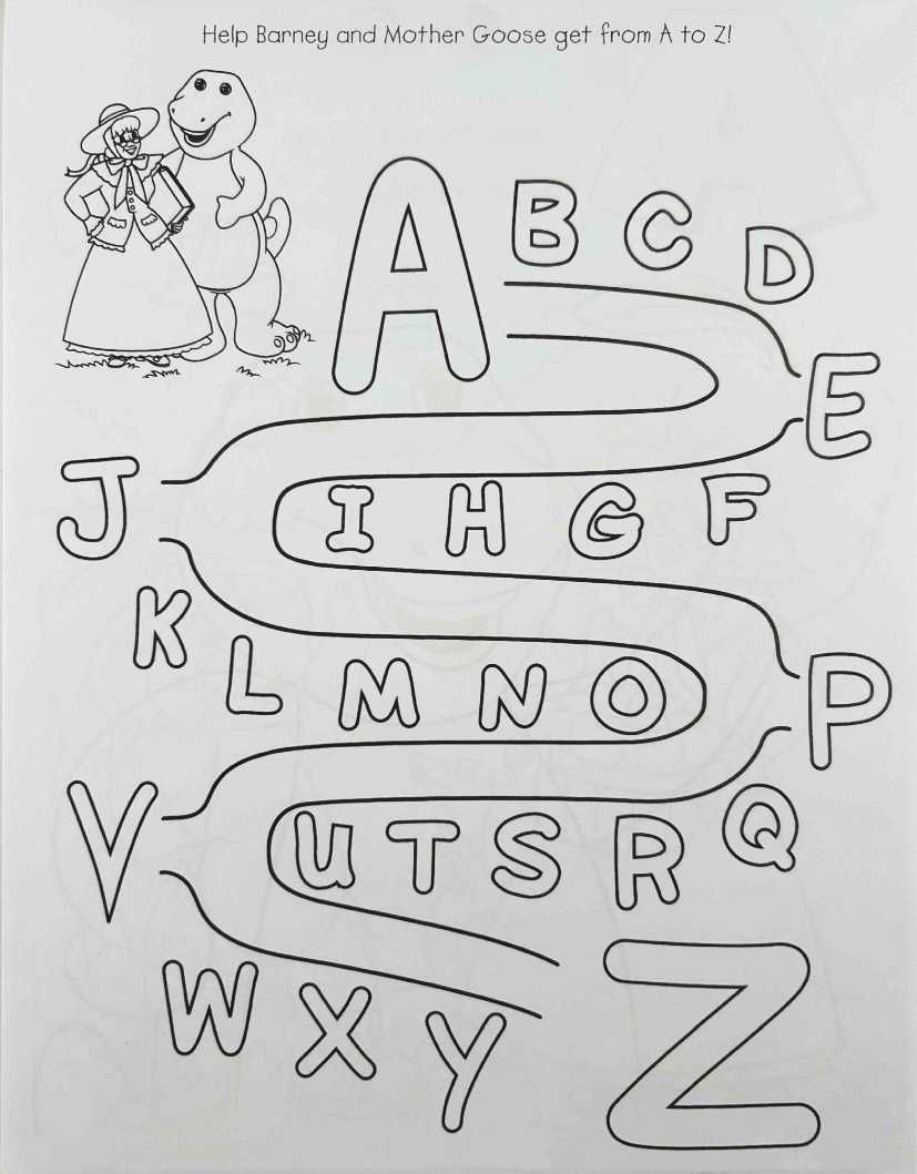 Barney Activity Pad Alphabet Fun