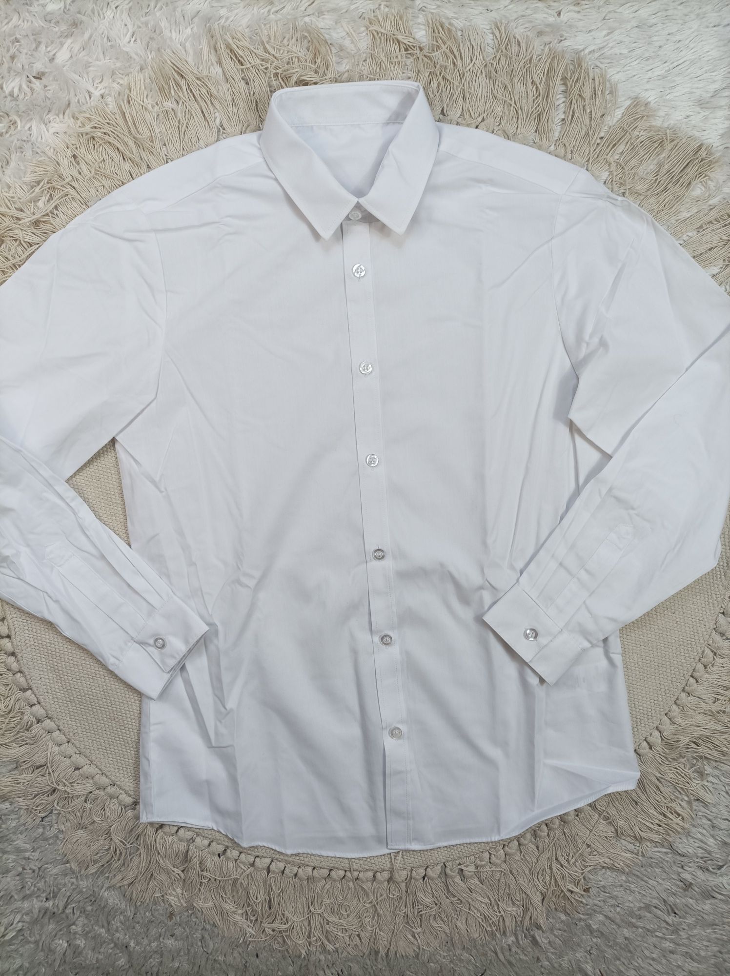 Elegancka koszula z długim rękawem 158-164 apel komunia