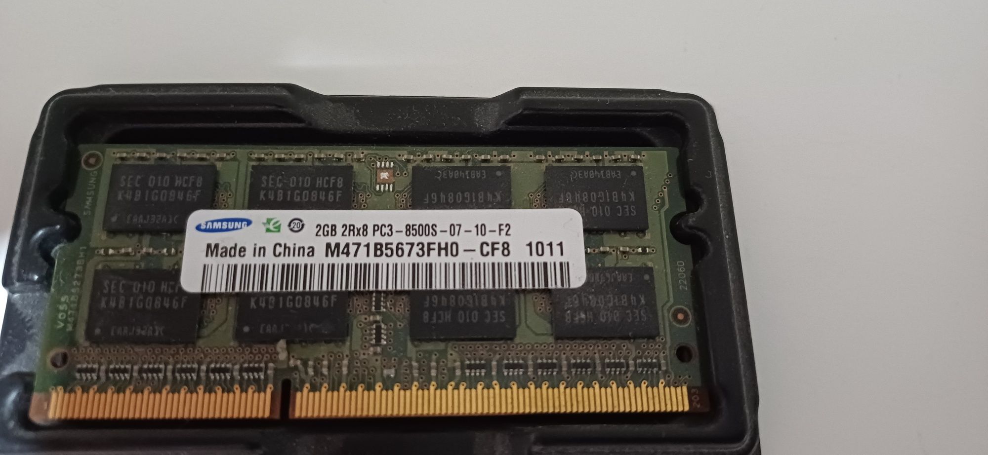 Pamięci Samsung 2x2GB DDR3 PC3 8500S 2Rx8
