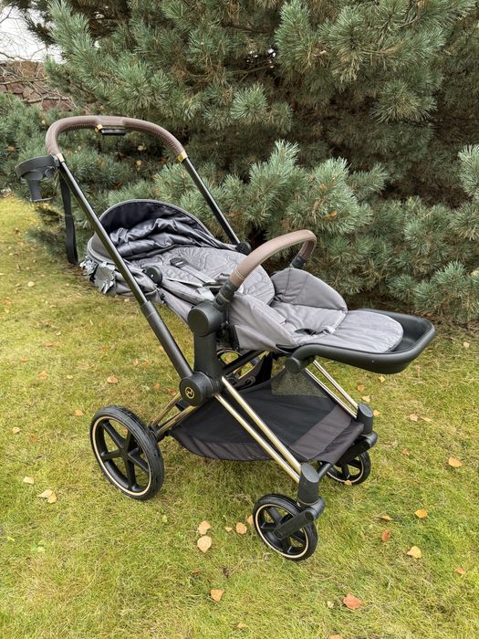 Cybex Priam Lux Rose Gold Simply Flowers Grey