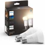 Białe Żarówki LED E27 Philips Hue 2 sztuki 9W