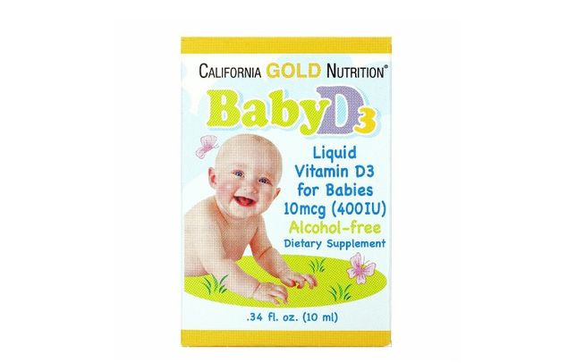 California Gold Nutriti Витамин D3 в каплях для детей, 400 МЕ, 10 мл