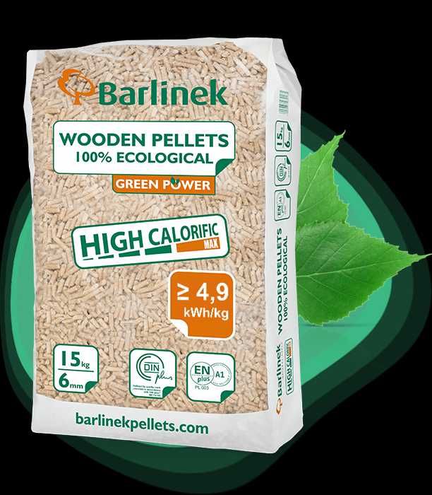 Pellet BARLINEK 6mm Certyfikat ENplus A1 DIN PLUS