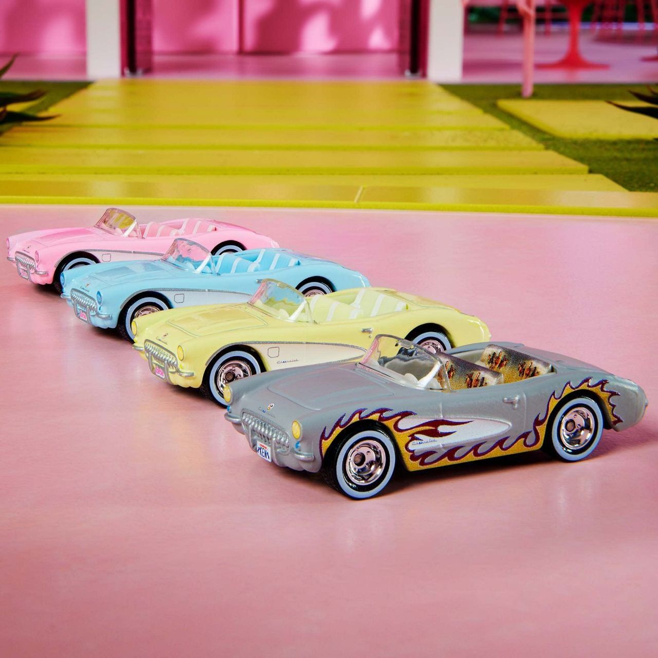 Hot Wheels Premium Barbie the Movie corvette 1/64 #p2