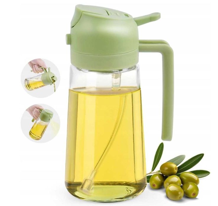 SPRYSKIWACZ SZKLANY do oliwy oleju octu dozownik w sprayu 420 ML