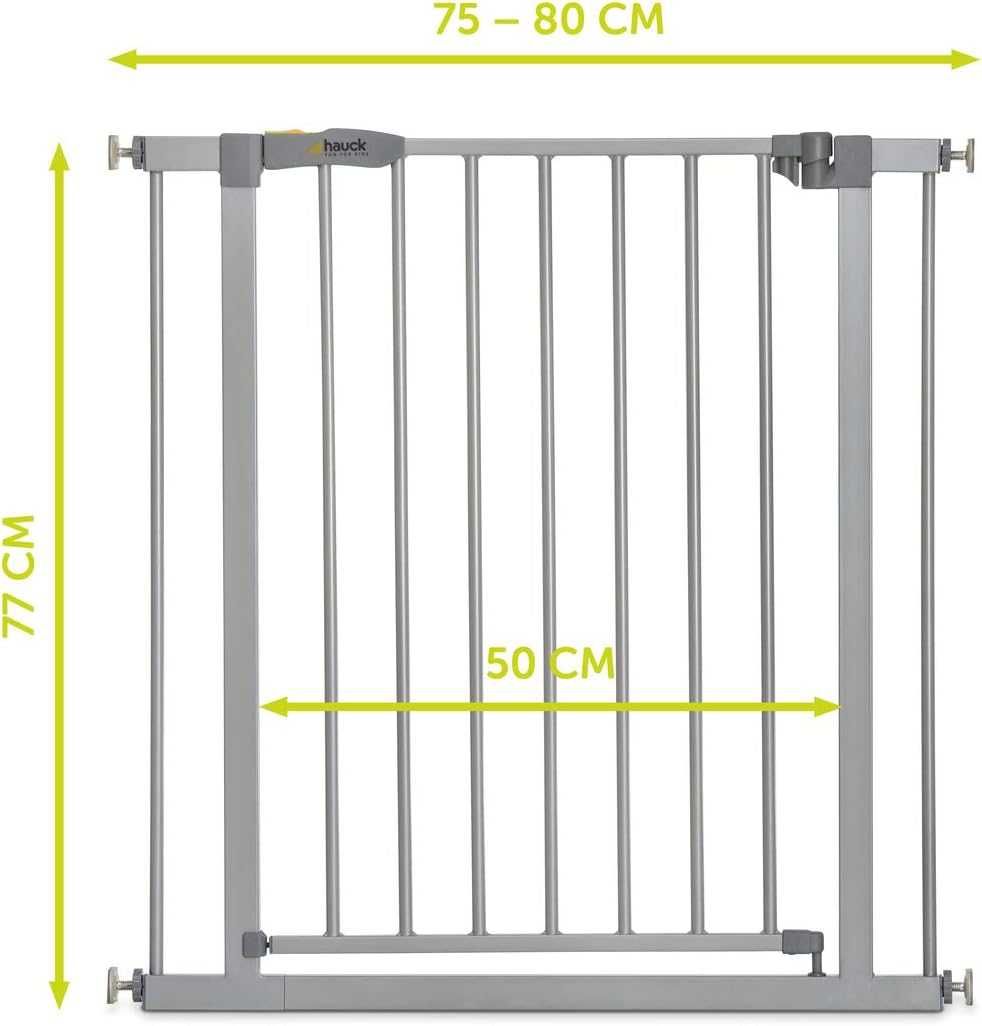 Porta de segurança para crianças  75 a 80 cm cinzenta