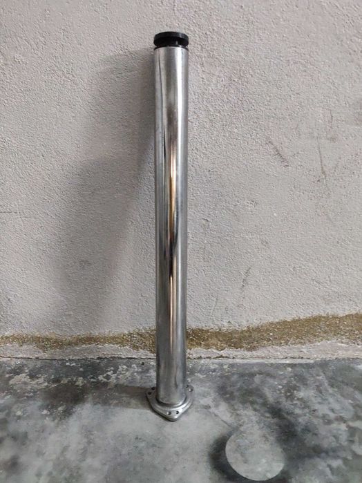 Pé suporte mesa cromado