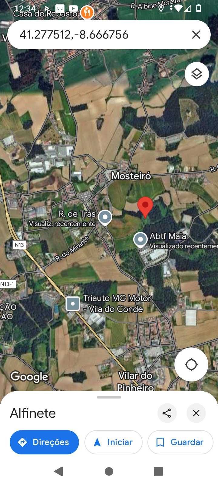 Alugo terreno em Mosteiró