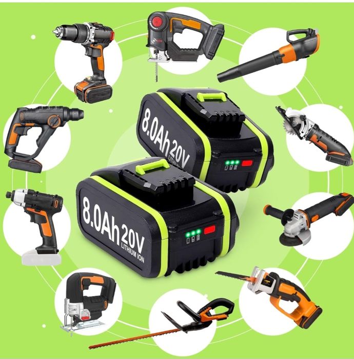 Акумулятор для інструменту WORX  Max Li-Ion батарея 20 V 8.0Ah 8000mAH