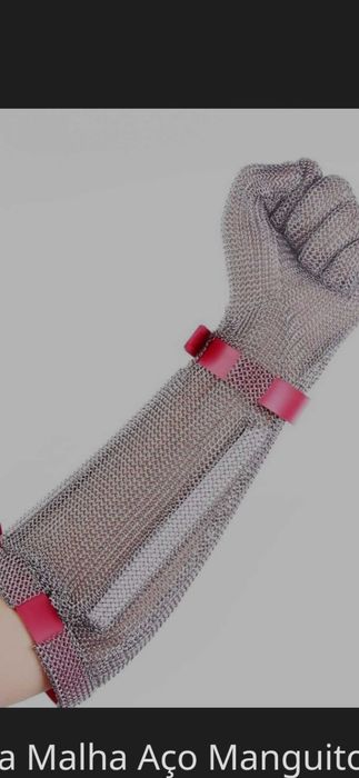 Luva malha de aço ideal para desmancha cortar