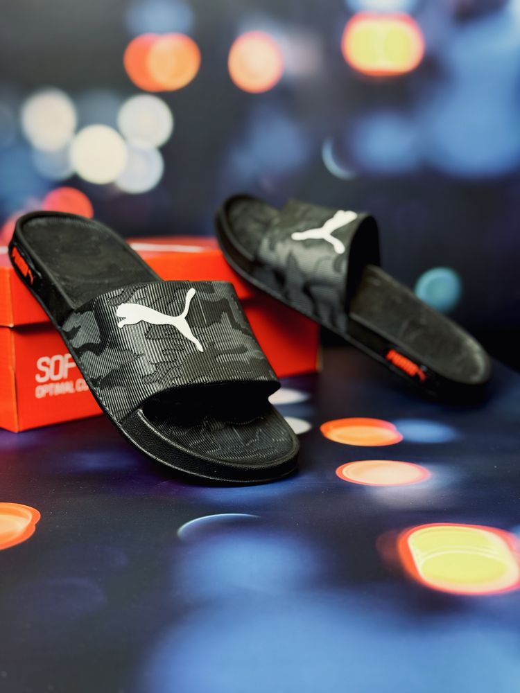 Шлепки Puma / Тапочки Пума / сланцы Пума / шльопанці Пума / карці Пума
