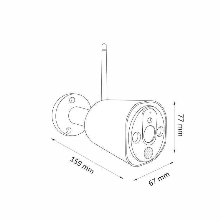 Kamera zewnętrzna WiFi TUYA Z1 IP65 SANICO