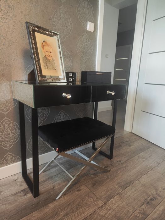 Lustrzana Konsola biurko toaletka Glamour