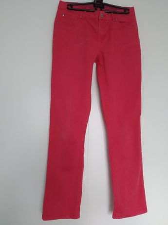 Dżinsy jeansy damskie czerwone klasyczne Tchibo rozm. 38