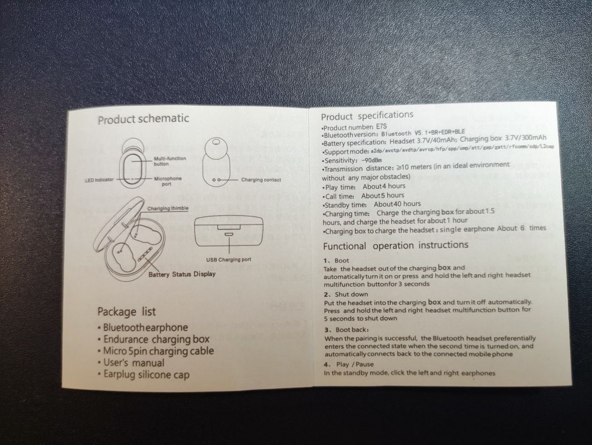 Słuchawki bluetooth, bezprzewodowe, z wyświetlaczem. NOWE.