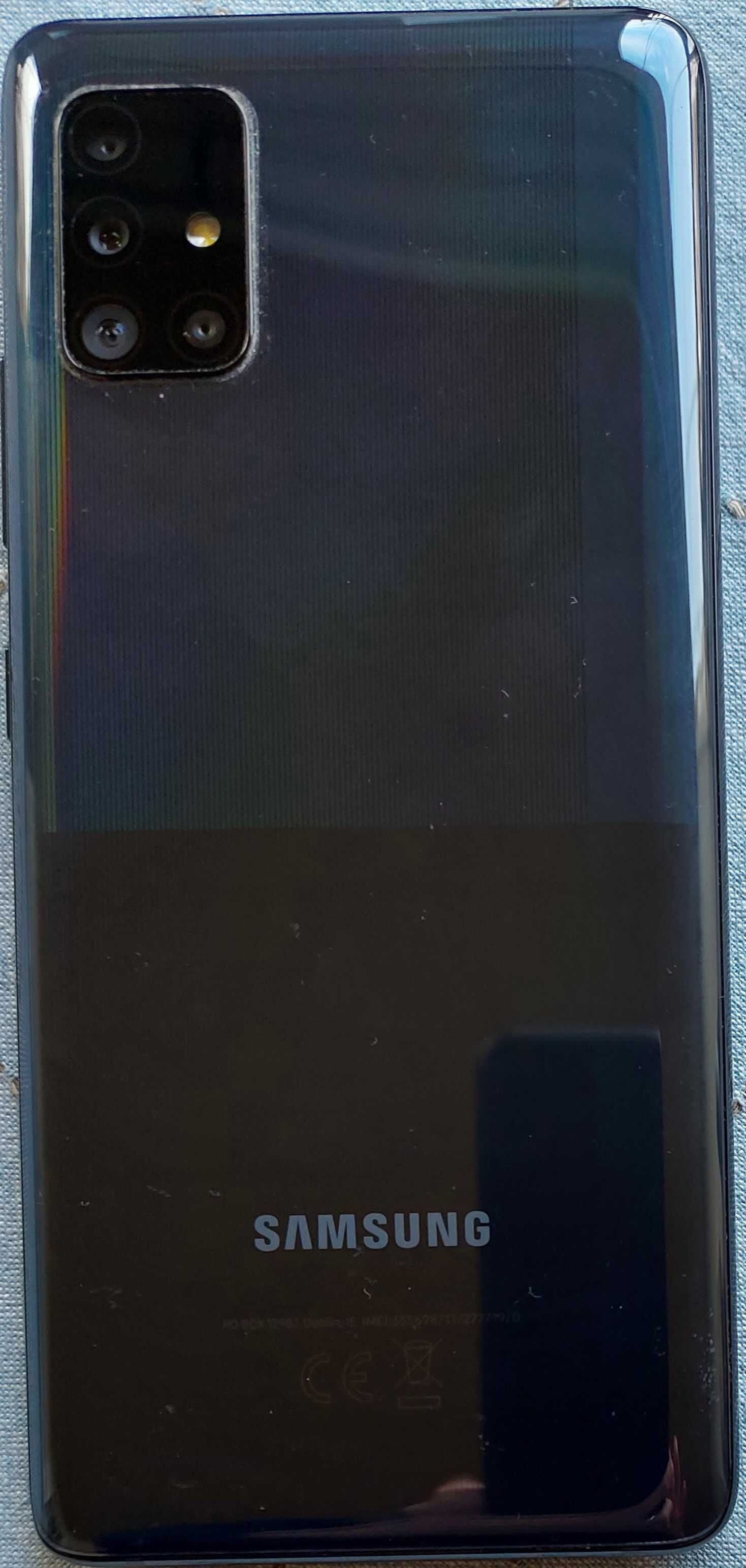 SAMSUNG GALAXY A51-5G, cor preta, desbloqueado, como novo