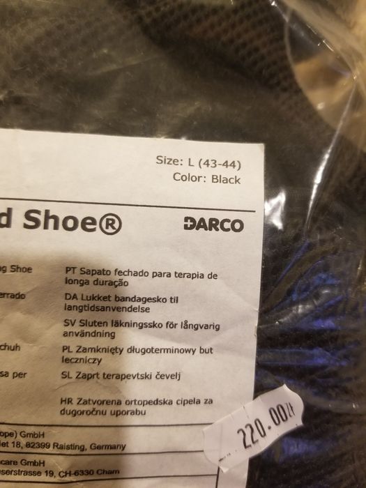DARCO Zamknięty długoterminowy but leczniczy  NOWY!