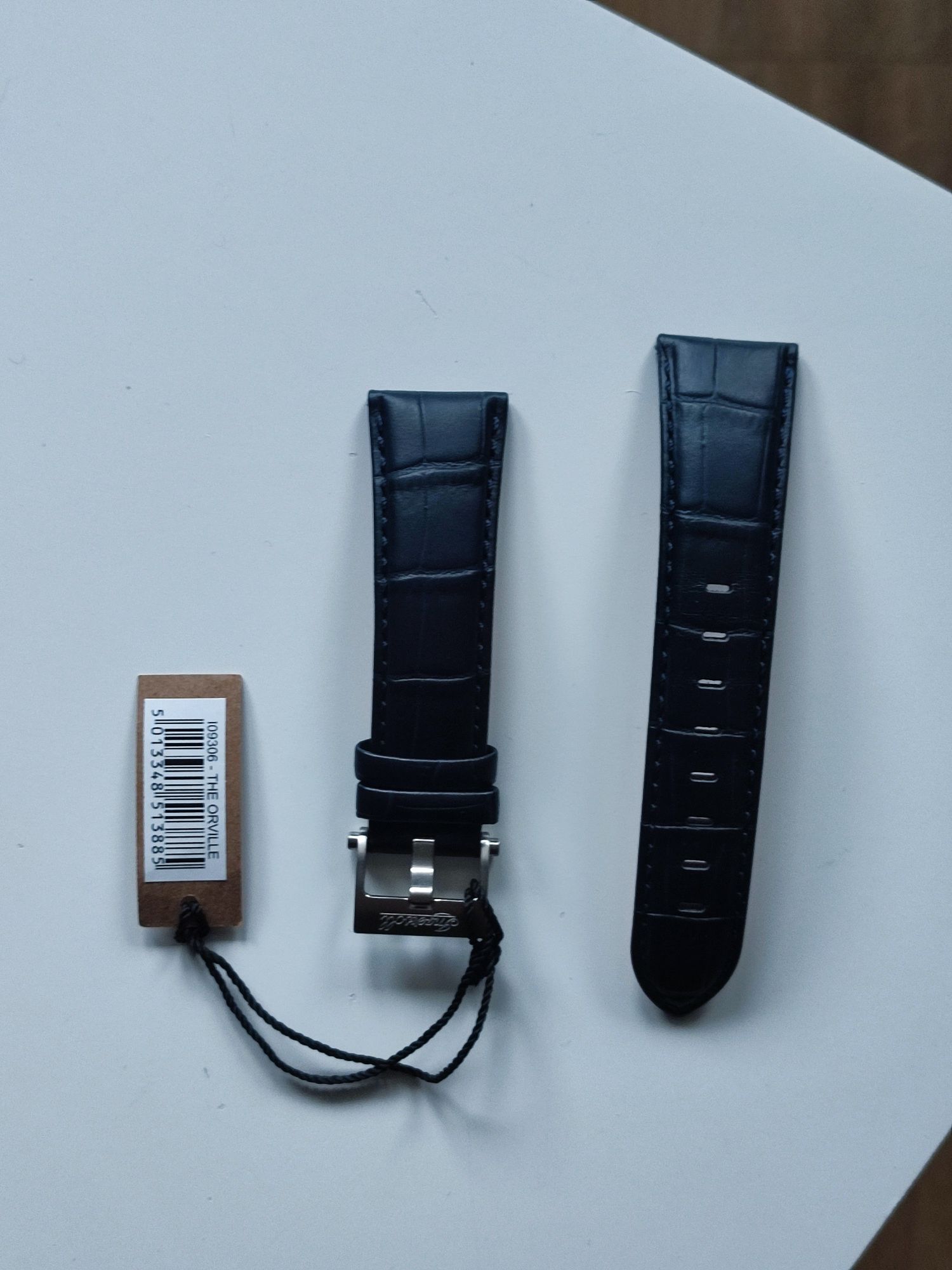 Skórzany pasek do zegarka granatowy 24mm nowy Ingersoll