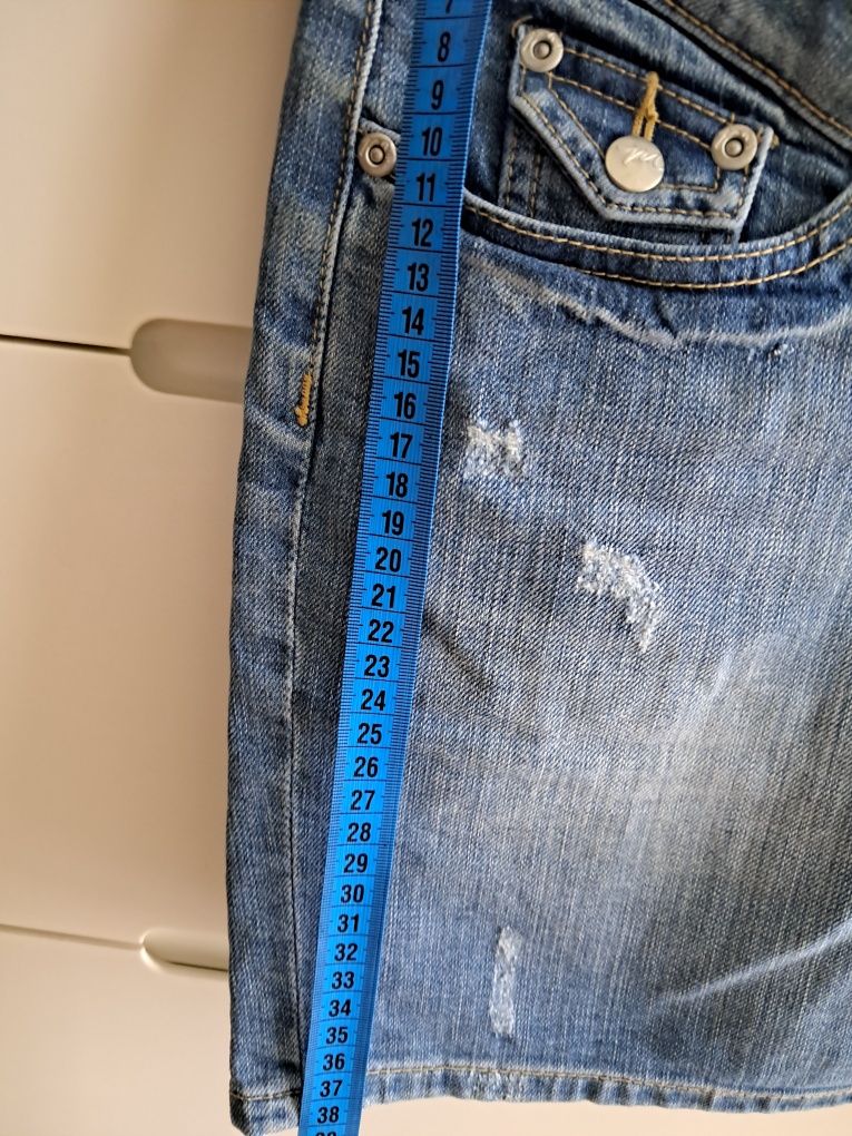 Spódnica ciążowa z panelem/denim/jeans/h&m mama M/38