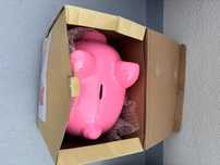 Porquinho Mealheiro Rosa Novo