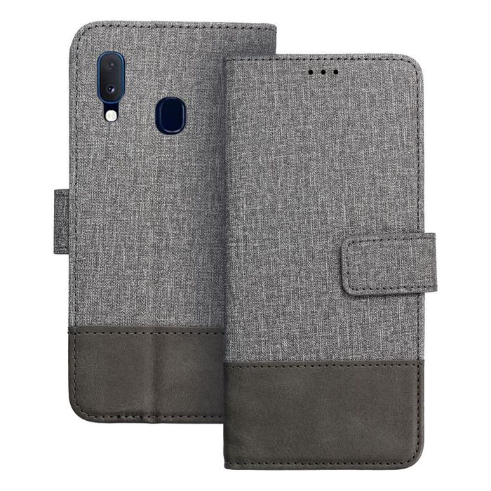 Etui Kabura Gomma Book Do Samsung A20E Szary