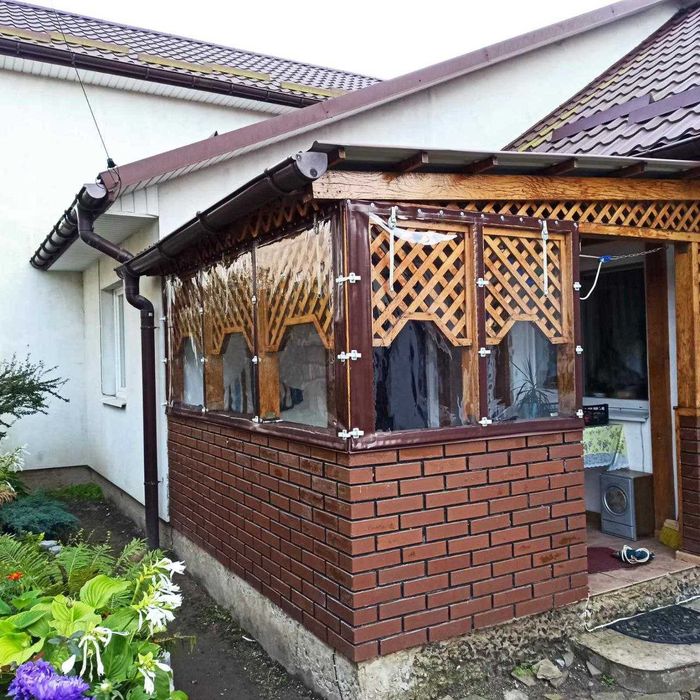 Вікна м'які-штори ПВХ для альтанки/тераси