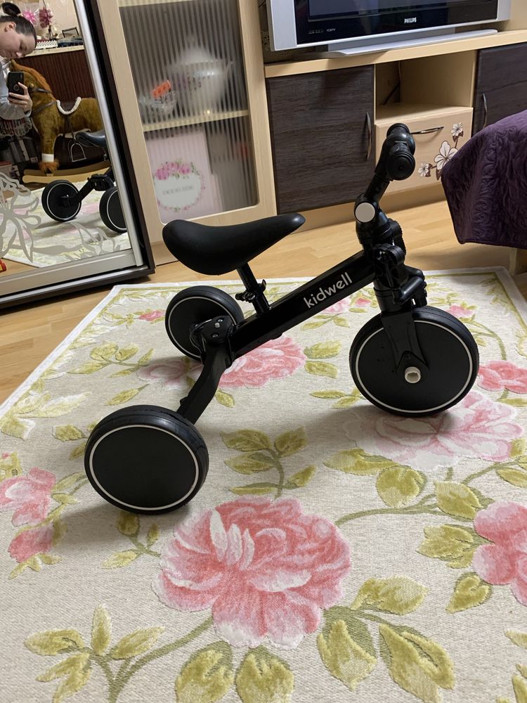 Дитячий велосипед 3в1 kidwell pico black