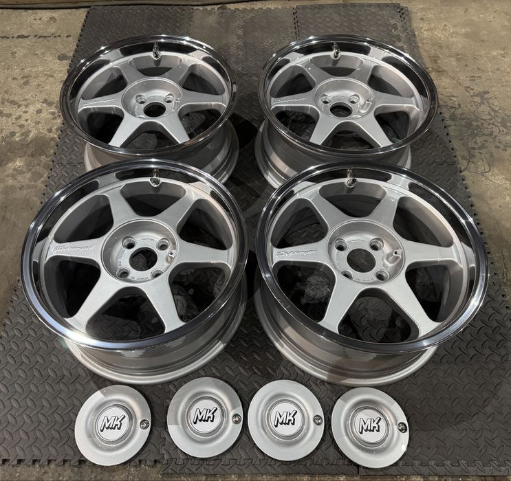 Alufelgi MK Motorsport 4x100 7,5j 16" po renowacji wysylka E30 Golf vw