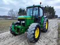 John Deere 6110 SE 85 koni SE 6010 6210 6310 6100 6200 6300 4 Cylindry  Cena Brutto Tuz Klimatyzacja Rewers Przedni Napęd 2000R