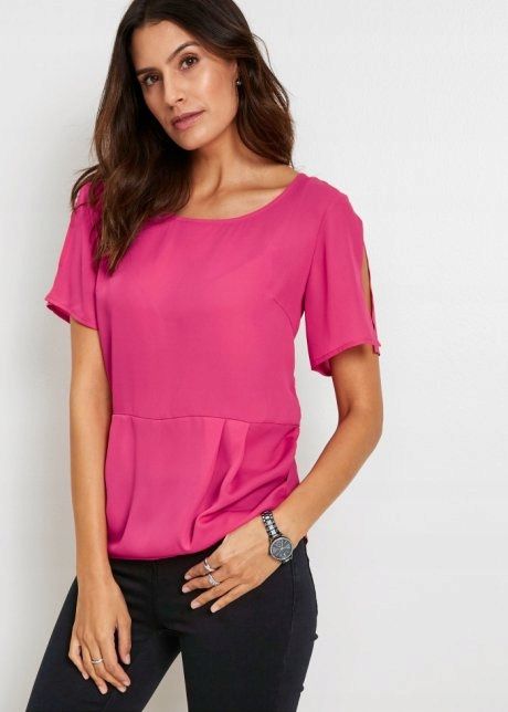 B.P.C bluzka szyfonowa różowa 36.
