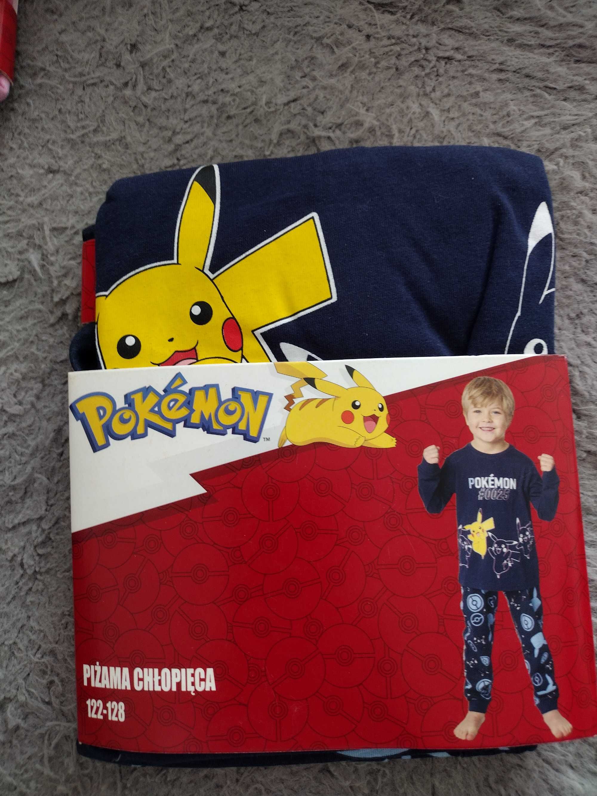 Piżama dwuczęściowa 122-128 dla chłopaka pokémon Pikachu