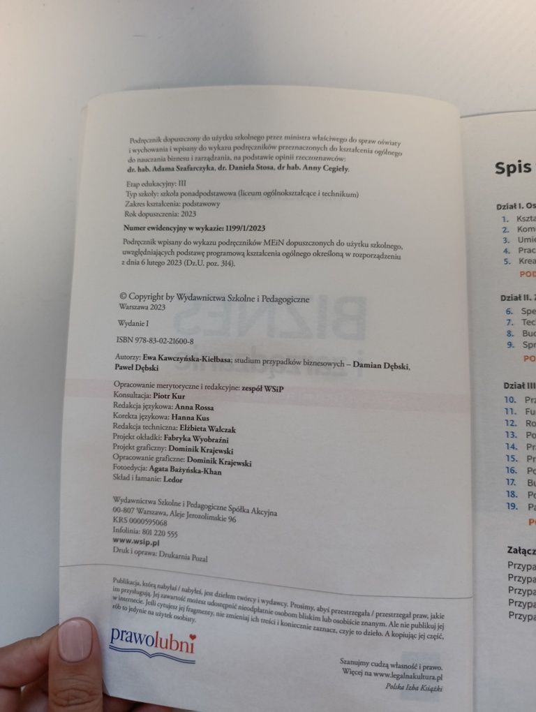 Biznes i zarządzanie WSiP