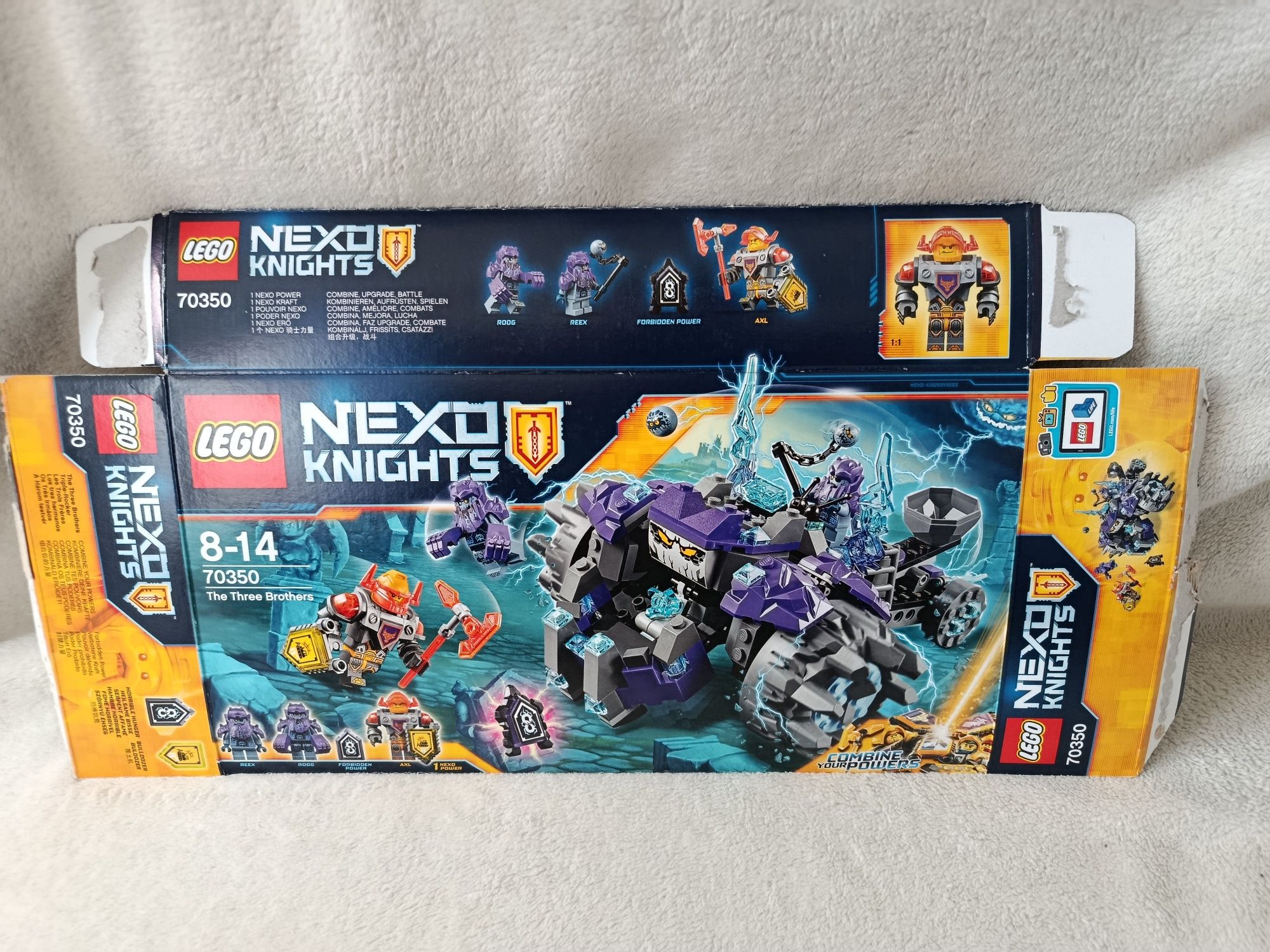 LEGO nexo knights trzej bracia 70350 kompletny oryginalne opakowanie
