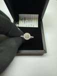 Кольцо 750 проба, природные бриллианты 1.04 ct, сертификат Гемцентр