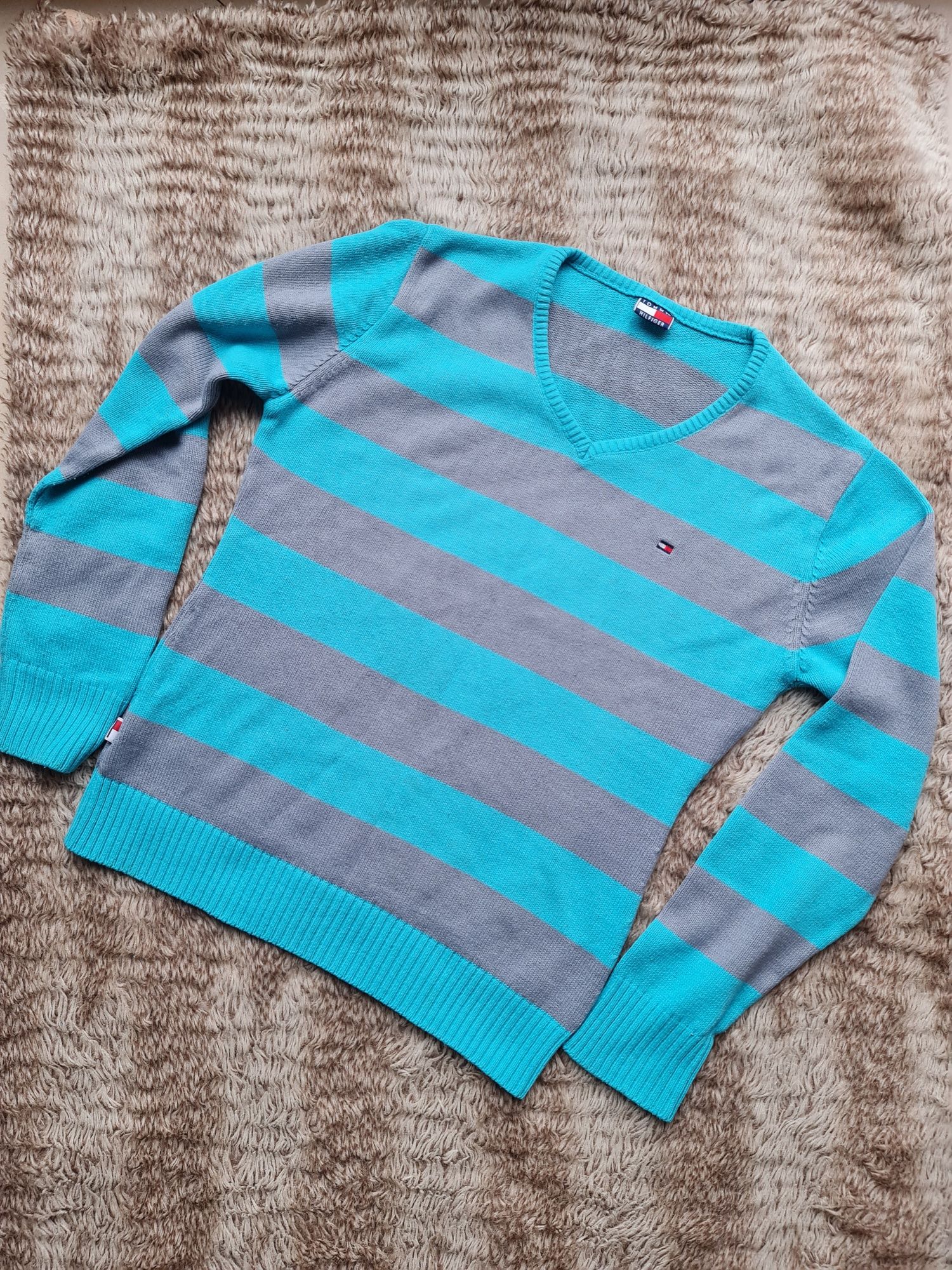 Sweter Tommy Hilfiger, roz. S, super wzór