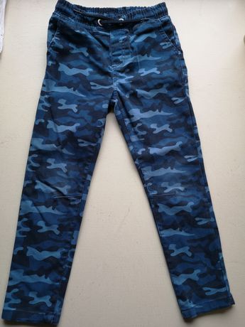 Spodnie chłopięce slim moro niebieskie 104-110cm /Pepco
