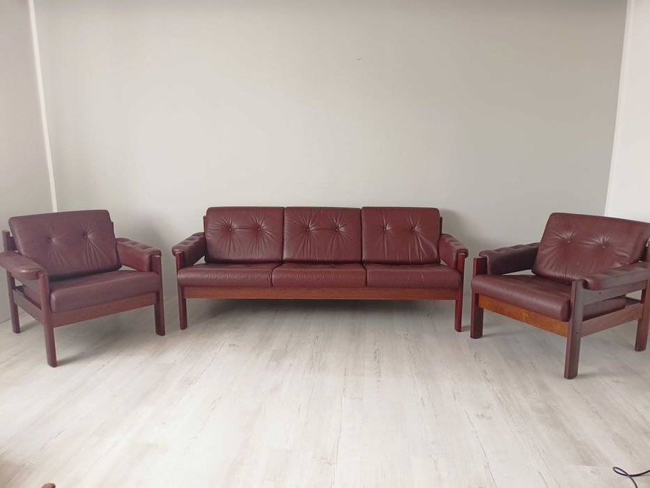 Sofa Fotele x2 EKORNES Skandynawia lata 70' Vintage