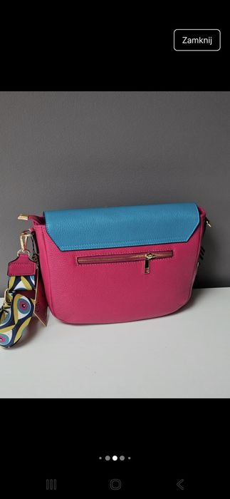 Torebka EGO skóra naturalna Prezent na święta  -Sowa idealna do jesien