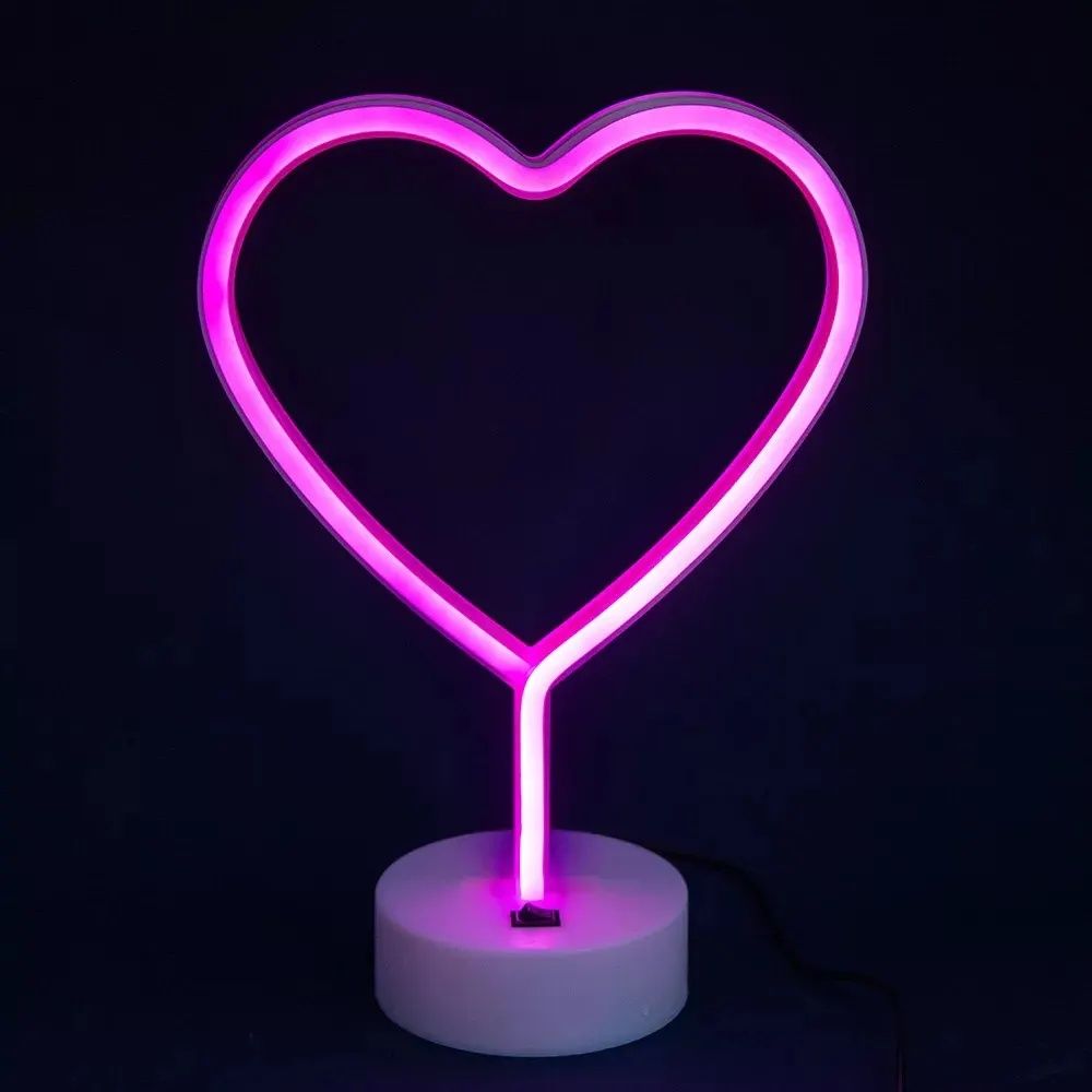 Ночной светильник — Neon Lamp series — Heart Pink