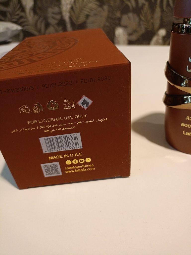 Perfumy męskie Lataffa Asad brązowy